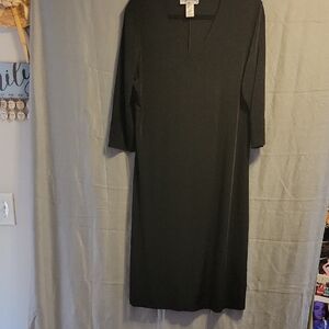 Chic Long Sleeve Black Dress